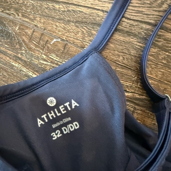 Athleta Twist Up Tankini Swim Set Navy Blue Top 32D/DD & Bottom Small S - Picture 11 of 14